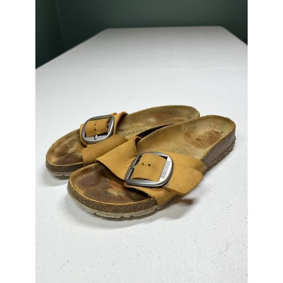 Birkenstock Madrid Big Buckle Sandals 37 Tan US 6 - Picture 1 of 6